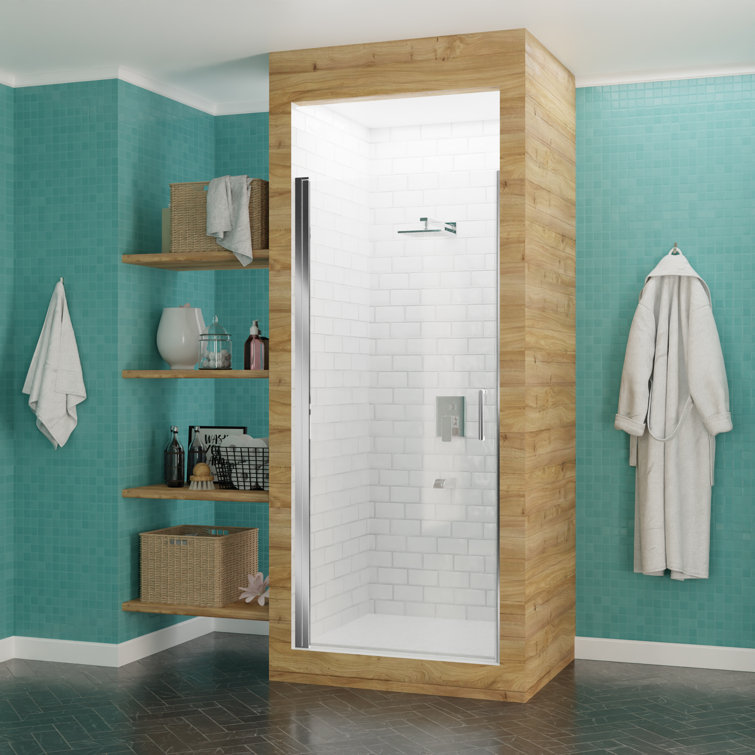 Lancer Series 29" x 72" Polished Chrome Semi-Frameless Shower Door