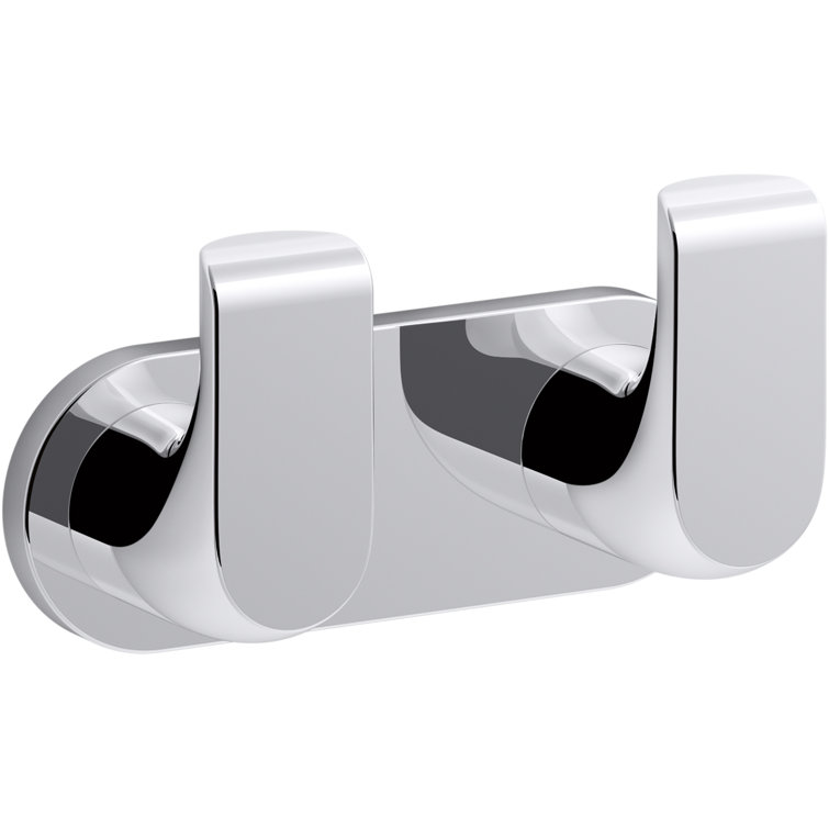 Avid Polished Chrome Double Robe Hook