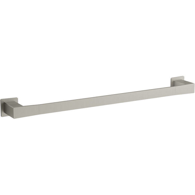 Vibrant Brushed Nickel 24" Wall Mounted Towel Bar