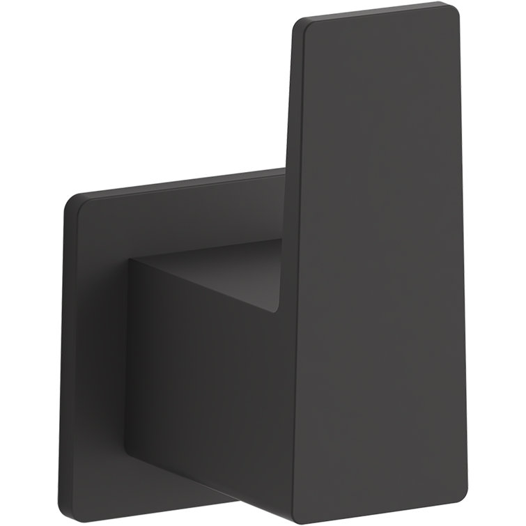Matte Black Modern Wall Mounted Bathroom Robe Hook