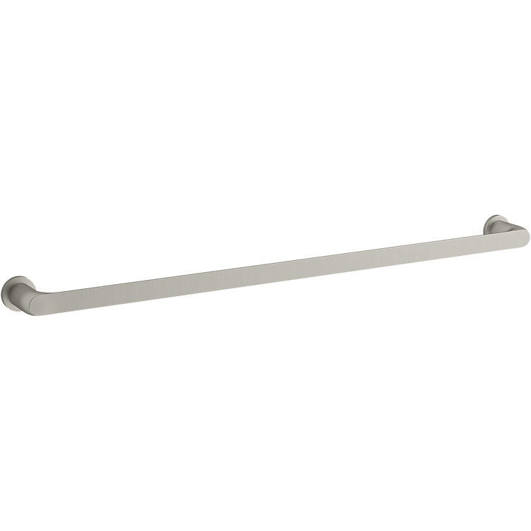 Vibrant Brushed Nickel 30" Wall Mounted Towel Bar