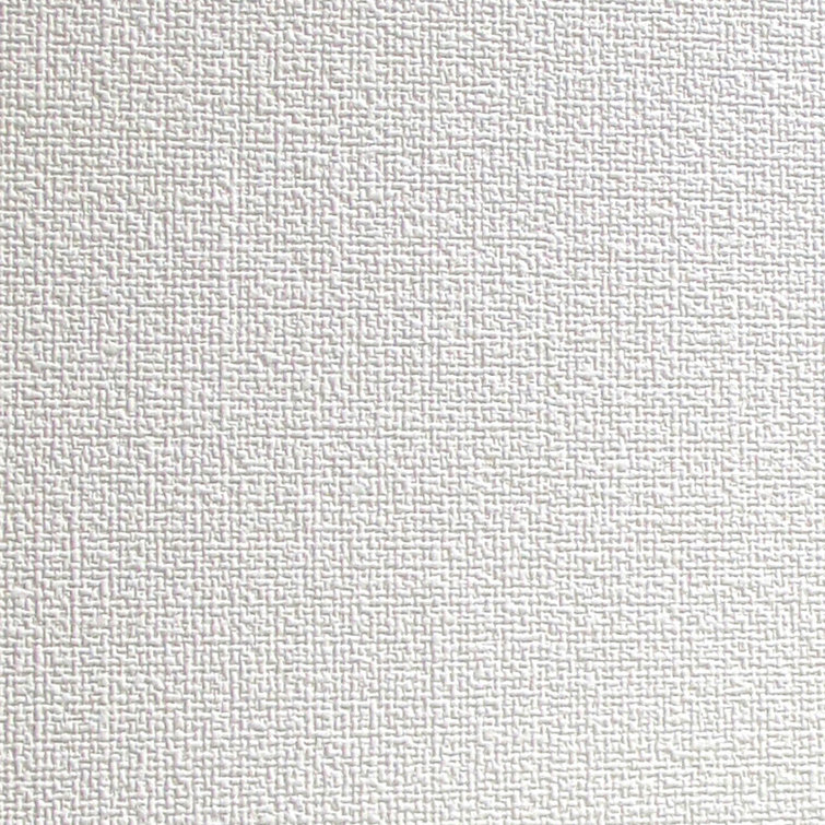 Milford White Paintable Textured Vinyl Wallpaper Roll