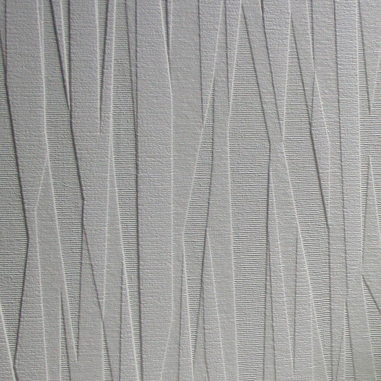 Folded Paper Textured White Paintable Wallpaper Roll