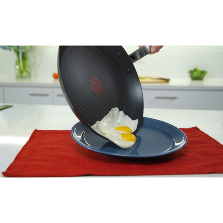Black Nonstick Aluminum Cookware Set with Stainless Steel Handles, 10-Piece