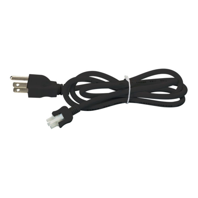 Matte Black 4 ft. Plug-in Undercabinet Lighting Cord