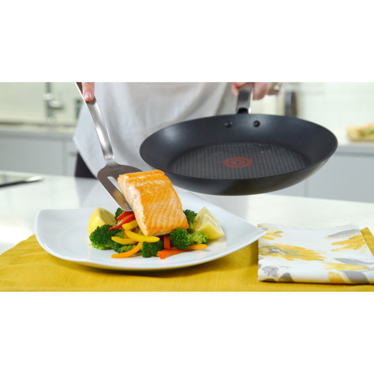 Black Nonstick Aluminum Cookware Set with Stainless Steel Handles, 10-Piece