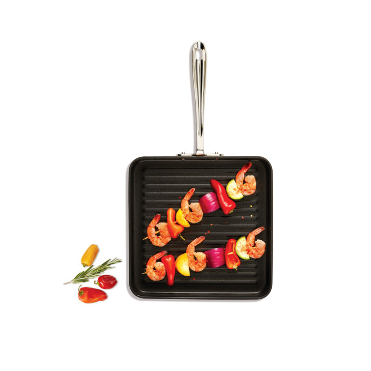 All-Clad HA1 11" Black Aluminum Non-Stick Grill Pan