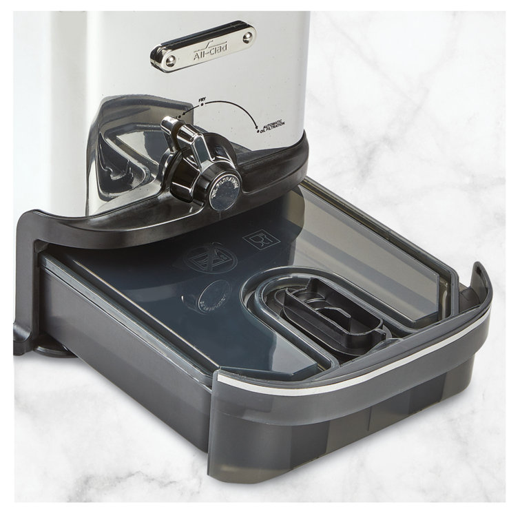 Stainless Steel Electric Deep Fryer with Digital Timer and Oil Filtration System