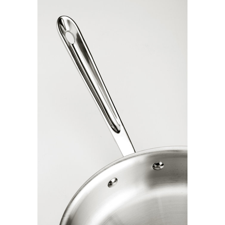 Brushed Stainless Steel 5-Piece Non-Stick Cookware Set