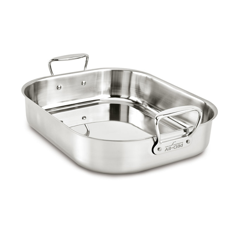 16-Inch Stainless Steel Non-Stick Roasting Pan with Rack