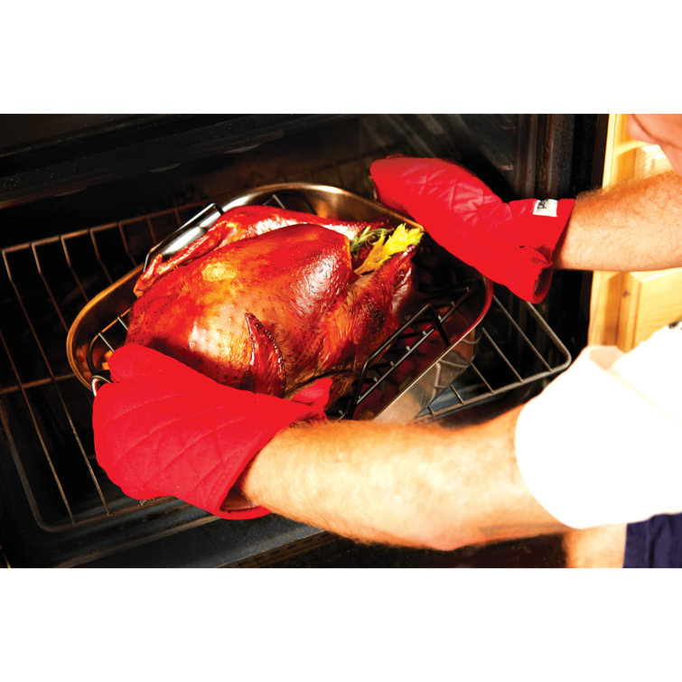 16-Inch Stainless Steel Non-Stick Roasting Pan with Rack