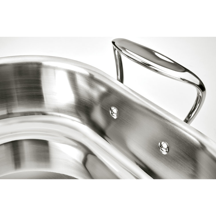 16-Inch Stainless Steel Non-Stick Roasting Pan with Rack