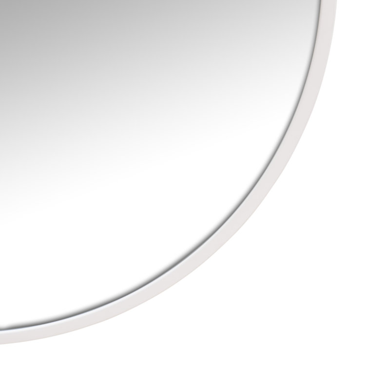 White Arched Full Length Steel Frame Mirror