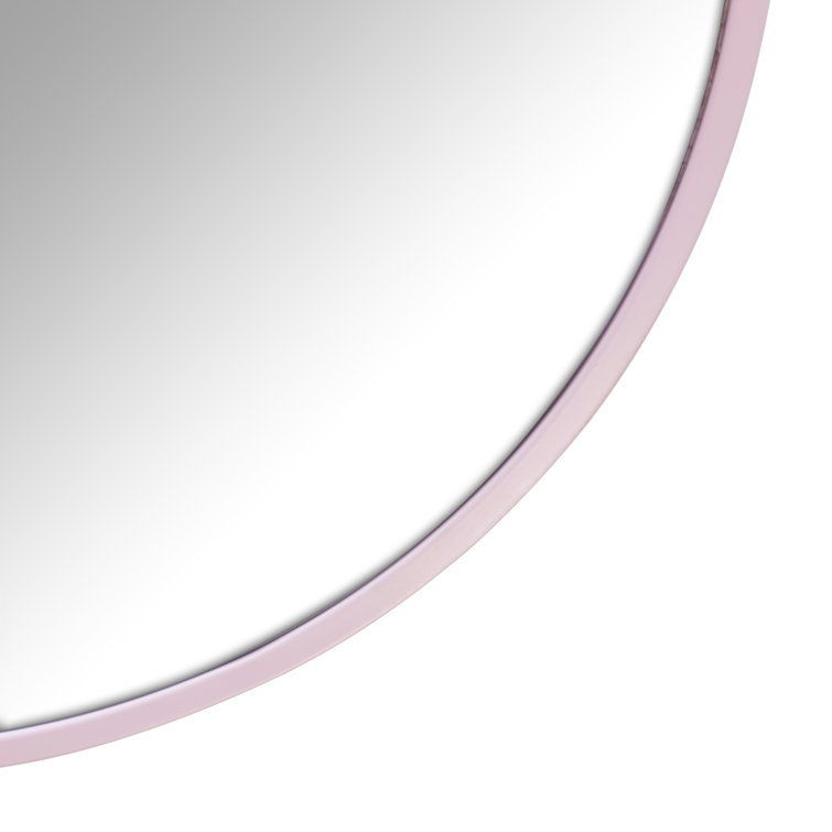 67" x 24" Pink Stainless Steel Framed Full Length Mirror
