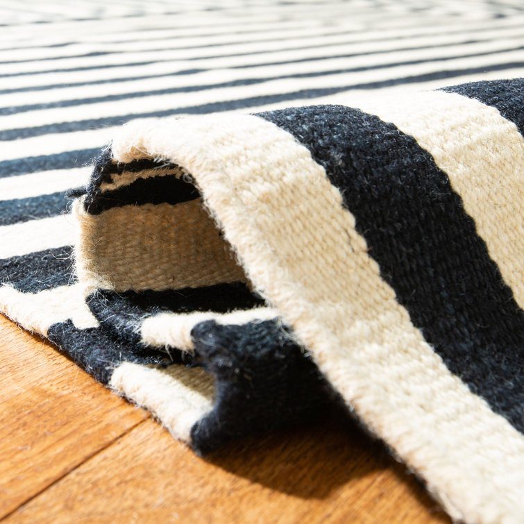 Canyon Stripe Cinder 2' x 3' Hand-Knotted Wool Area Rug