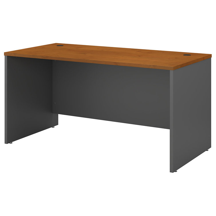 Mocha Cherry Corner Desk with Drawer and Filing Cabinet
