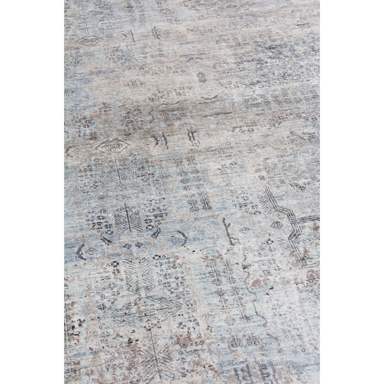 Luxurious Hand-Knotted Silk Ivory and Dark Gray 10' x 14' Area Rug