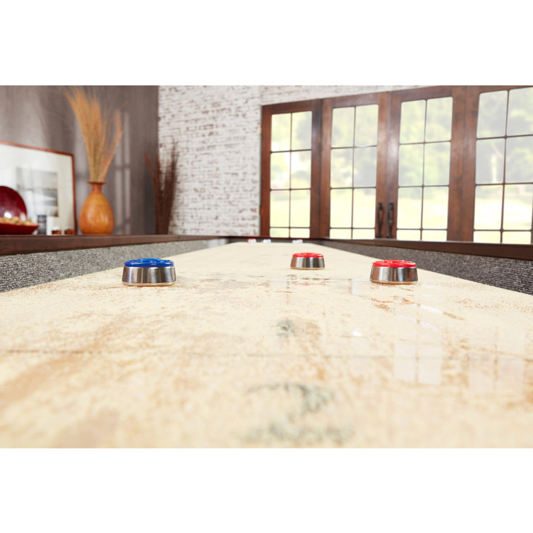 Weathered Black Oak 12' Pro-Style Shuffleboard Table