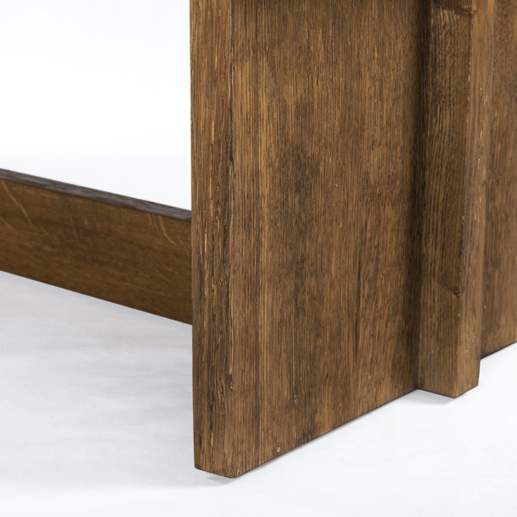 Rustic Brown Solid Wood Rectangular Coffee Table