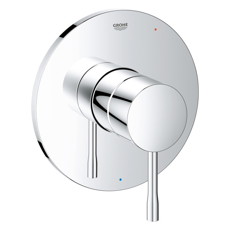 Polished Chrome Lever Shower Valve Trim Kit