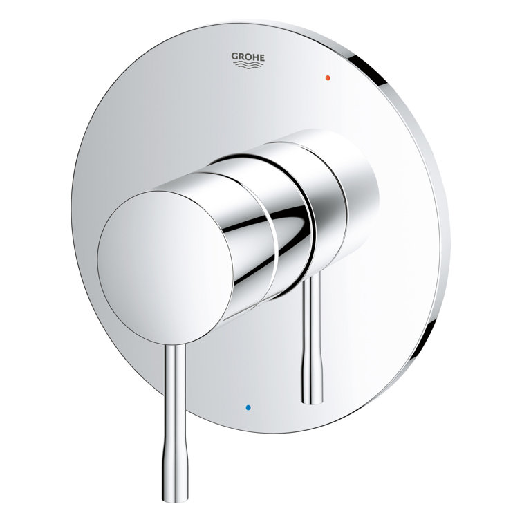 Polished Chrome Lever Shower Valve Trim Kit