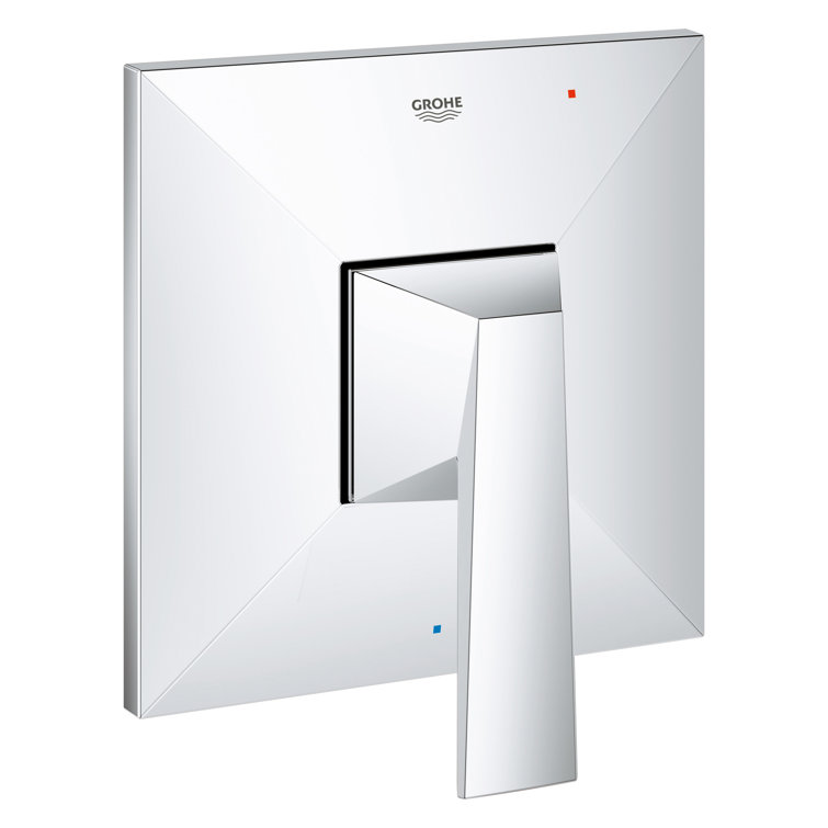 Allure Brilliant 6.75" Chrome Polished Wall-Mounted Valve Trim