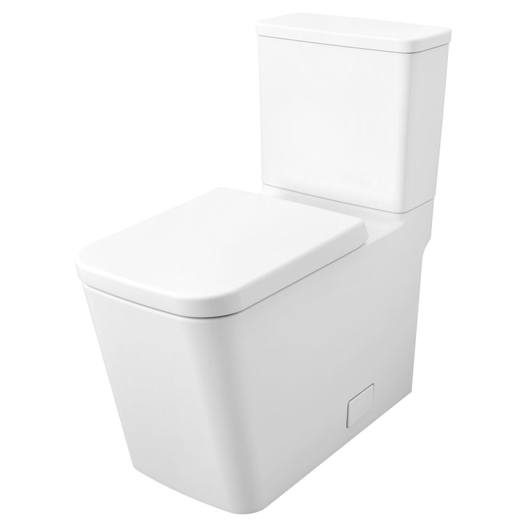 Alpine White Elongated Closed Front Toilet Seat with Lid