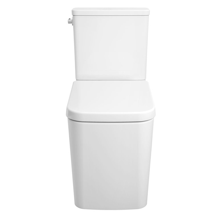 Alpine White Elongated Closed Front Toilet Seat with Lid
