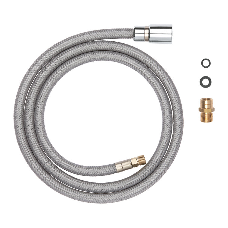 Grohe 56-Inch Silver Stainless Steel Shower Hose