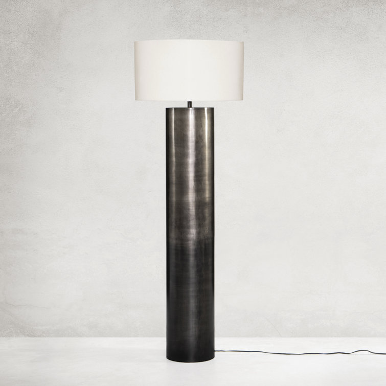 Arcadian Matte Black 63" Tubular Iron Floor Lamp