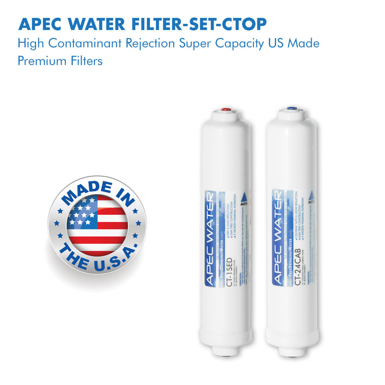 APEC High Capacity 10" Countertop Reverse Osmosis Replacement Filters