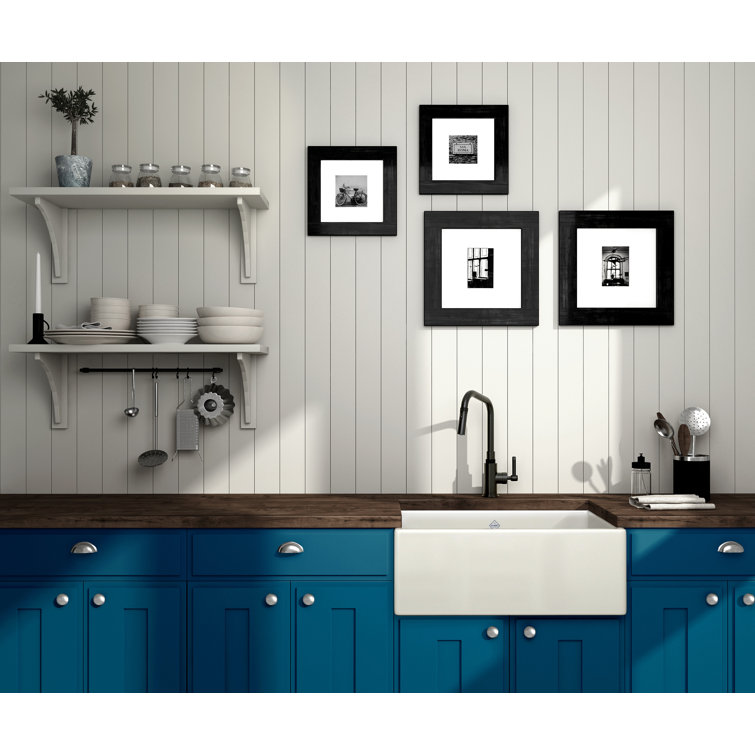 Elegant Nickel 16'' Classic Kitchen Faucet with Pull-out Spray