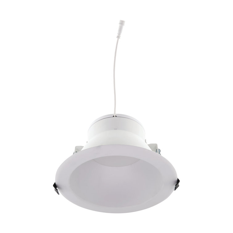 Modern White Aluminum 6-Inch LED Downlight, Energy Star Certified
