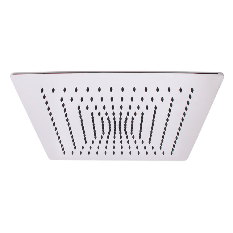 Polished Chrome 15-Inch Square Rain Shower Head