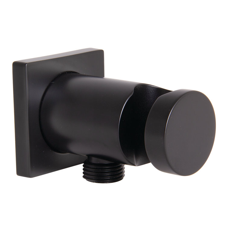 Matte Black Wall-Mounted Hand Shower Bracket