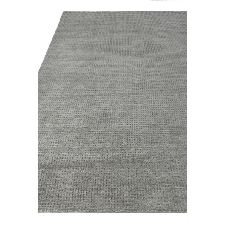 Handmade Gray Sheepskin Rectangular 8' x 10' Rug