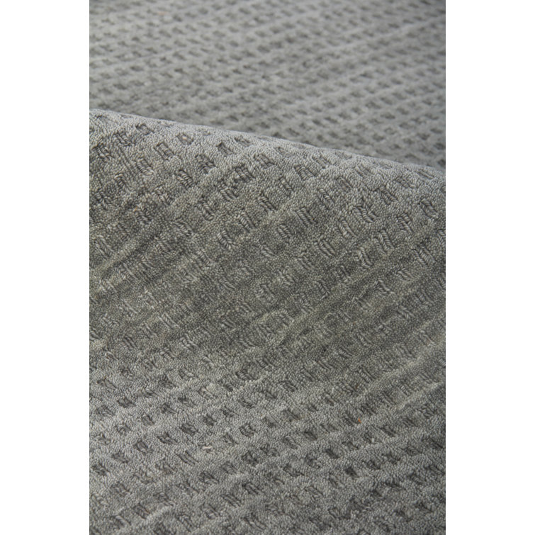 Handmade Gray Sheepskin Rectangular 8' x 10' Rug