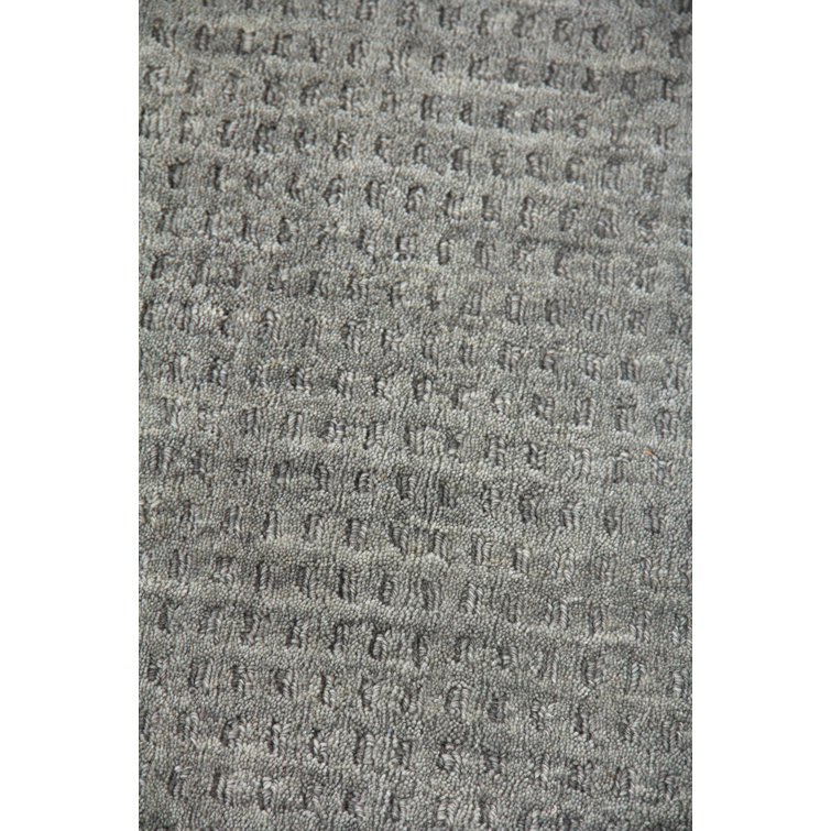 Handmade Gray Sheepskin Rectangular 8' x 10' Rug