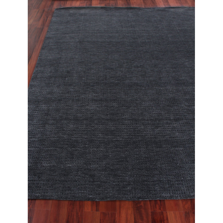 Handmade Charcoal Sheepskin Rectangular 10' x 14' Rug