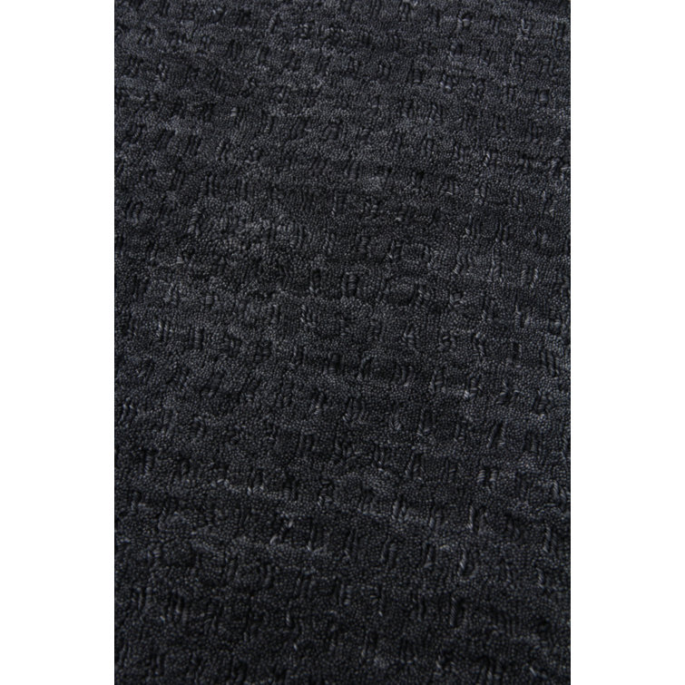 Handmade Charcoal Sheepskin Rectangular 10' x 14' Rug