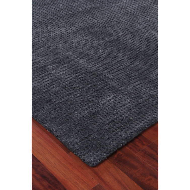 Handmade Charcoal Sheepskin Rectangular 10' x 14' Rug