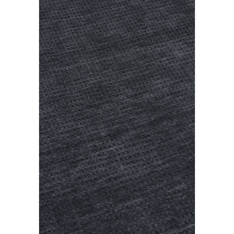 Handmade Charcoal Sheepskin Rectangular 10' x 14' Rug