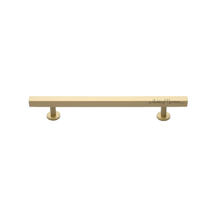 Satin Brass 10'' Dual Mount Bar Pull with Mounting Hardware