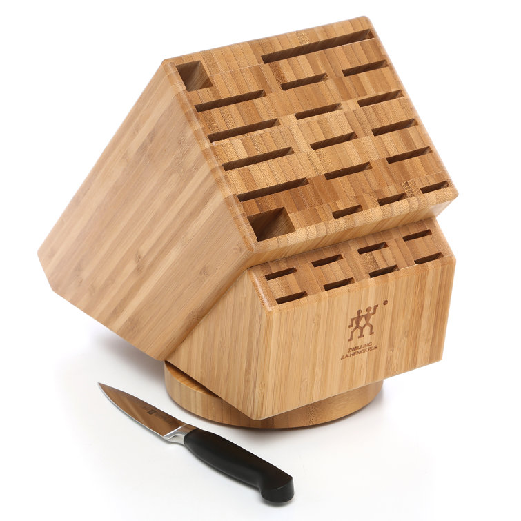 Zwilling 26-Slot Bamboo Swivel Knife Block