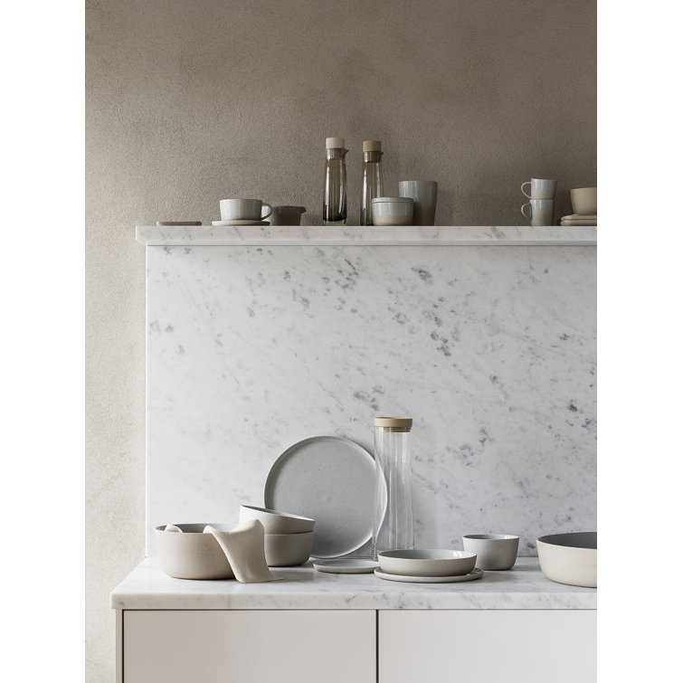 Sablo 8.3" Stone Blue Ceramic Dessert Plate