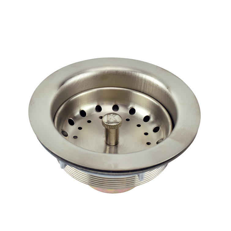Brushed Nickel Stainless Steel Kitchen Sink Strainer