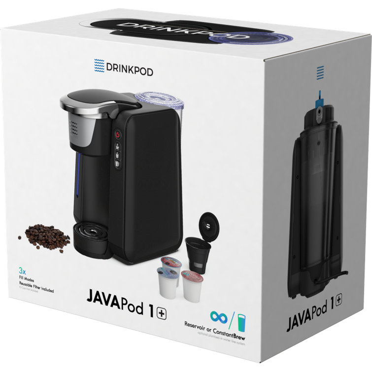 Black Programmable Pod Style Drip Coffee Maker