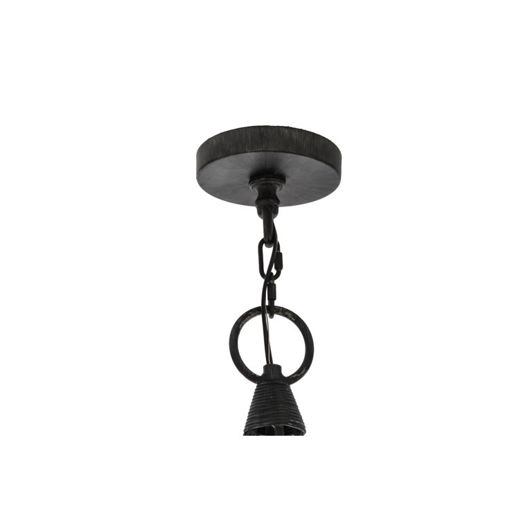 Antique Iron 16-Light Two-Tier Candle Chandelier