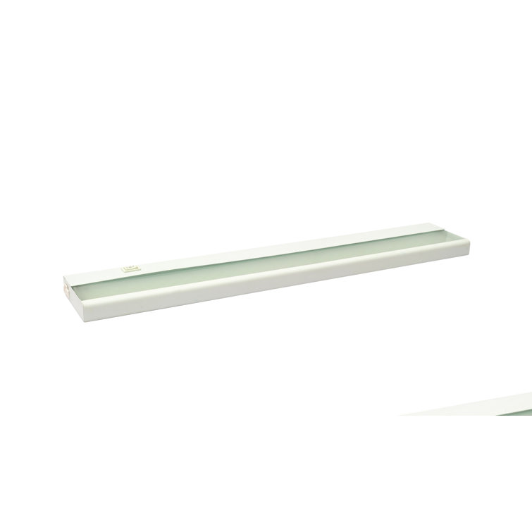 White 33'' LED Under Cabinet Light Bar with Steel Enclosure