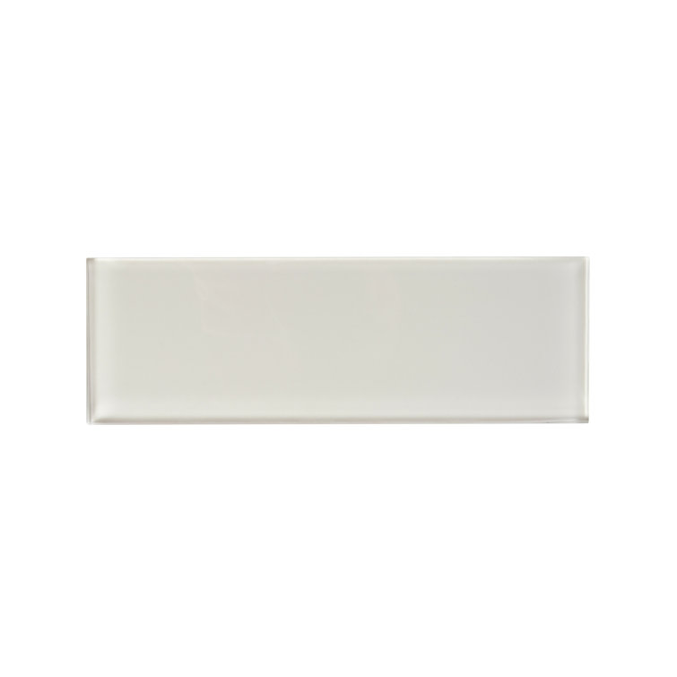 Ivory Polished Glass Subway Tile for Walls and Backsplashes